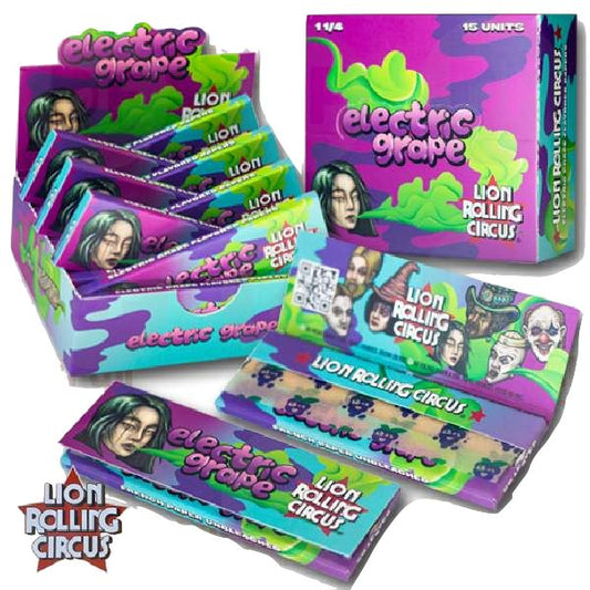 PAPEL SABORIZADO ELECTRIC GRAPE 1.1/4