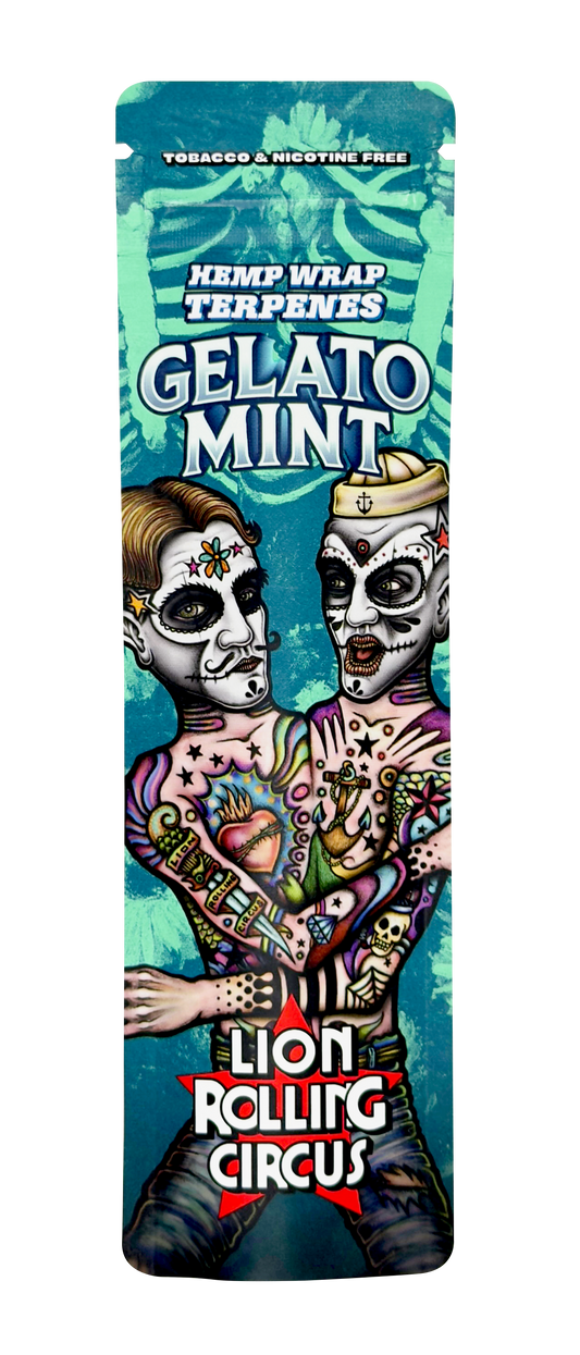 LRC HEMP WRAP GELATO MINT TERPENO EDICION EXCLUSIVA MEXICO